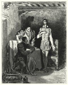 Hij vertelde de heren het hele verhaal van haar betovering door Gustave Dore