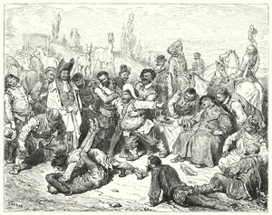 Sancho Panza was alleen boos, ergerde zich dood en raasde als een gek door Gustave Dore