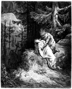 Illustratie door Gustave Doré (1832-1883) voor de roman van François René de Chateaubriand (1768-1848), Atala, editie Hachette 1863