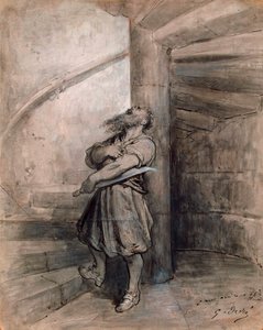 Illustratie voor sprookje Blauwbaard door Charles Perrault door Gustave Dore