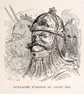 Illustratie van Koning Willem van Oranje. uit La legende de Croque-Mitaine. door Gustave Dore