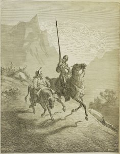 Illustratie bij het boek Don Quichot de la Mancha door M. de Cervantes, 1863