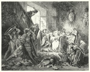 La Belle Au Bois Dormant; Doornroosje door Gustave Dore