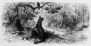 De raaf en de vos (gravure)