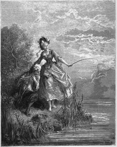 De vissen en de herder die fluit speelt - uit "Fabels" van Jean de La Fontaine