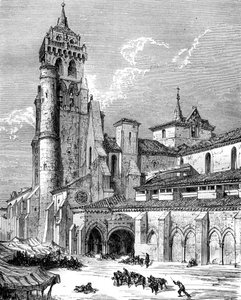 Monasterio de las Huelgas, Burgos, Spanje, 19e eeuw door Gustave Dore