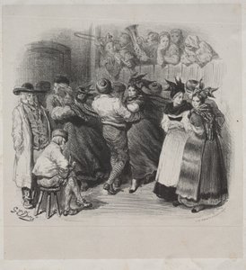 Muzikale Werken van Ernest Doré: Souvenir van de Elzas, Elzassische Dans - Titelpagina door Gustave Dore