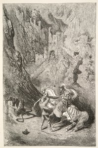 Op Weg naar de Groene Kapel, uit Verhalen van de Dagen van Koning Arthur door Charles Henry Hanson, pub.1898