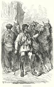 Postiljoenen (gravure) door Gustave Dore