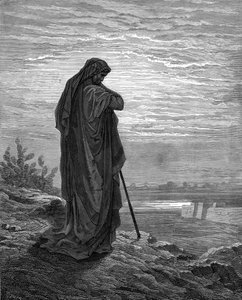 Profeet Amos, gravure door Gustave Doré - Bijbel