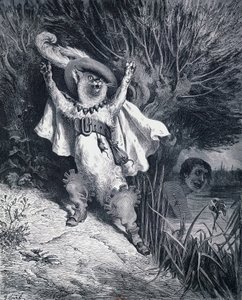 De gelaarsde kat, illustratie door Gustave Doré voor het sprookje van Charles Perrault door Gustave Dore