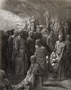 Richard I (1157-99) de Leeuwenhart vermoordt gevangenen als vergelding, illustratie uit 