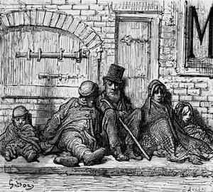 Dakloos!, 1872 door Gustave Dore