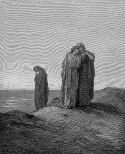 Ruth omhelst haar schoonmoeder Naomi en belooft bij haar te blijven nu ze rouwenden zijn, 1866