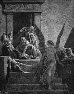 Zeven Plagen van Egypte, 1866 door Gustave Dore