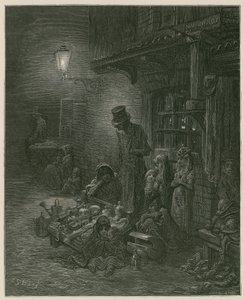 Sloppenwijken in Londen door Gustave Dore