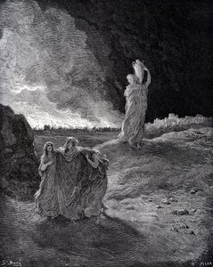 De vernietiging van Sodom door Gustave Dore