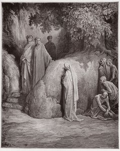 De Goddelijke Komedie (La Divina Commedia), Purgatorio, Canto 23: Dante herkent de schaduw van Forese onder de gulzigaards - door Dante Alighieri (1265-1321) - Illustratie door Gustave Doré (1832-1883) door Gustave Dore