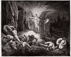 De Goddelijke Komedie (La Divina Commedia, La Divine Comedie), Inferno, Canto 9: De engel opent de poorten - door Dante Alighieri (1265-1321) - Illustratie door Gustave Doré (1832-1883) door Gustave Dore