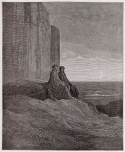 De Goddelijke Komedie, Purgatorio, Canto 9: Schemering - door Dante Alighieri (1265-1321) - Illustratie door Gustave Dore (1832-1883)
