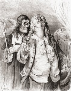 De dokters, uit een late 19e-eeuwse editie van Fables de La Fontaine (houtsnede) door Gustave Dore