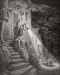 De woning van de Oger, gegraveerd door Heliodore Joseph Pisan, ca. 1868 door Gustave Dore