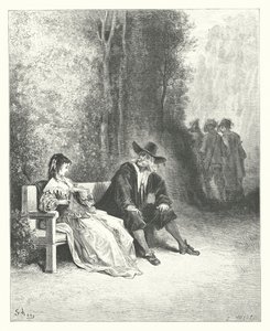De fabels van La Fontaine: De Maagd (gravure)