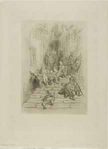 De gelukkige dronkaards door Gustave Dore