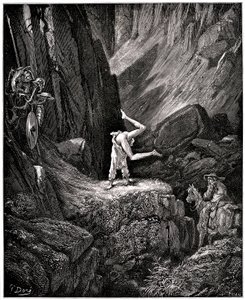 De vernuftige edelman Don Quichot van La Mancha (Quixotte - Quijote) door Miguel de Cervantes (1547-1616): de ridder met het droevige gezicht maakt cabriolen “het blootleggen van bepaalde dingen die Sancho, om ze niet te zien, zich haast om zich om te draa