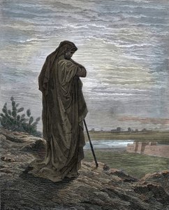 De profeet Amos Gravure uit “De Bijbel” door Gustave Dore (1832-1883)