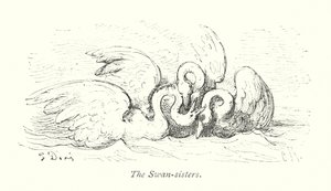 De gezusters Zwaan (gravure)