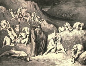 De korst kwam in vlokken van onderaf, ca. 1890 door Gustave Dore