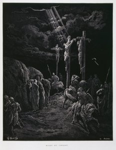 De dood van Christus aan het kruis, Illustratie uit de Dore Bijbel