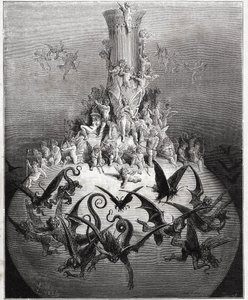 De goddelijke fles, Pantagruel - door Rabelais door Gustave Dore