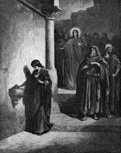 De penning van de weduwe door Gustave Dore