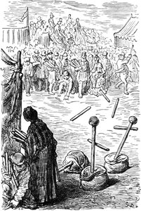 Drie stokjes een cent, 1872 door Gustave Dore