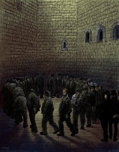 Victoriaanse gevangenis in Londen door Gustave Dore