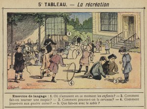 De recreatie door Gustave Fraipont