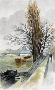 Uitzicht op de Solferinobrug vanaf Quai d