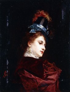 De nieuwe hoed door Gustave Jacquet