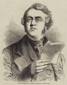 William Makepeace Thackeray, auteur van Vanity Fair door Gustave Janet