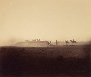 Cavalerie manoeuvres, 3 oktober door Gustave Le Gray