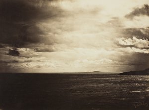 Bewolkte lucht, Middellandse Zee, 1857 door Gustave Le Gray