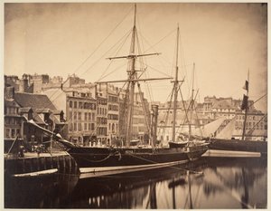 La Reine Hortense - Jacht van de keizer, Havre door Gustave Le Gray