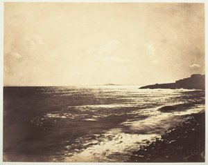 Middellandse Zee met de Berg Agde door Gustave Le Gray
