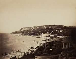 Het strand van Sainte-Adresse, met de Dumont-baden