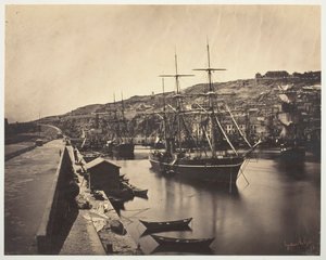 De haven en stad Sète-Mediterranean