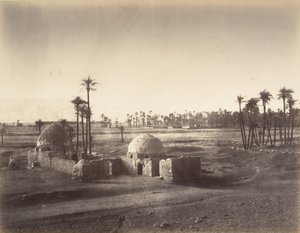 Uitzicht op de Vlakte van Thebe genomen vanaf de tempel van Karnak, 1867