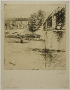 De Brug bij Gournay, vanaf de Zijkant