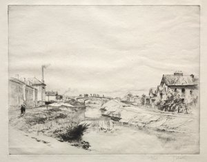 Arbeidershuis in Troyes, Frankrijk door Gustave Leheutre